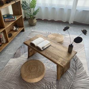 고재테이블 좌식 빈티지 코타츠 거실 불규칙 카페 테이블 탁자 직경 사이즈 탄화색