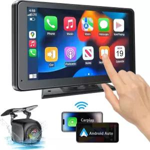 CarPlay 및 Android Auto 지원 차량용 화면 탑재 7 HD 터치스크린 스테레오 미러 링크 Bluetooth 5.2 후방