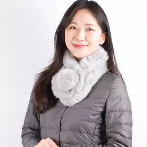 폼폼 쁘띠 머플러 여성 남성 커플 겨울 털 목도리 퍼