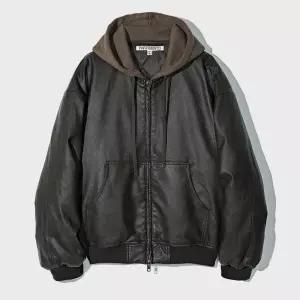 {백화점 정품} 파르티멘토 Layered Hood Leather Quilted Jacket Brown 3587053