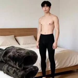 남성 기모 융털레깅스 겨울 타이즈 내복 하의 방한용 속바지