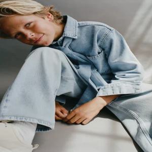 국내배송 ZARA 자라 주니어 키즈 데님 셔츠 블루 1095702400 2132959