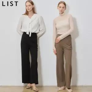 [리스트(LIST)] 딥톤 모던 부츠컷 셋업 팬츠 (택가격: 168000원)