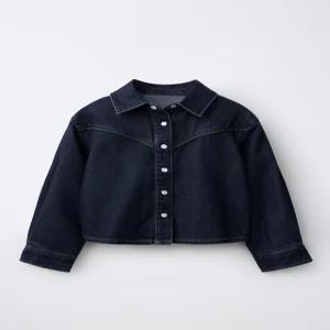 국내배송 ZARA 자라 주니어 키즈 스티치 데님 셔츠 블루 0595702407 2122027