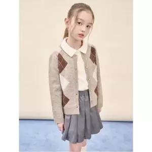 여아 아가일 카디건  베이지 (BI5X5AG01A) (BI5X5AG01A)