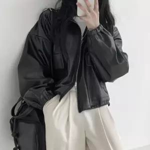 [라일리여성의류] Rly 여성 시크한 무드 간절기 가을 스트릿 라이더자켓