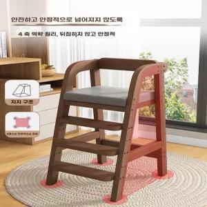 반려동물 전용 식탁 펫 하이체어 일체형 침대 쿠션 원목 그레이 의자 해먹