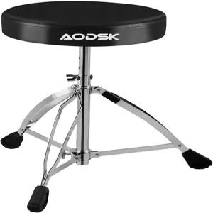 AODSK 드럼 쓰론 높이 16.3-20.7인치 두꺼운 패딩 시트 이중 브레이스 넓어진 부드러운 쿠션 견고한 베이스