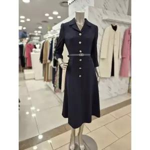 [하프클럽/] 세이브존01 7부소매 A라인 원피스 M1BGWO3950_A
