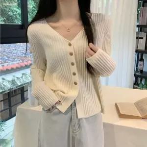 [라일리여성의류] Rly 걸스다색 미니멀 니트립 클래식 세미핏 숏기장 아