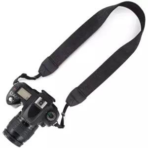 DSLR 카메라 벨트 넥 스트랩 끈 빈티지 블랙 어깨끈