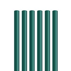 7mm 25cm 일자빨대 개별포장 초록 1봉 500개