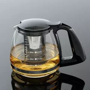 안전손잡이 티포트 티팟 차주전자 차포트 750ml/차/주전자/유리주전자/유리/유리티포트/커피포트/유리티팟