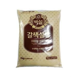 MZ_푸드 CJ백설 갈색설탕 중백 3kg