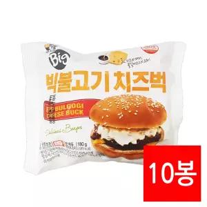 대신 빅불고기 치즈벅 냉동햄버거 180g 10개 군대리아 불벅 학교매점빵