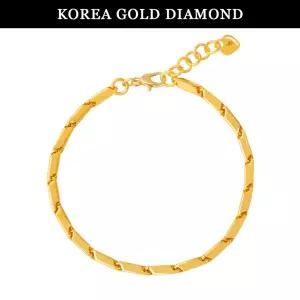 [한국금다이아몬드] 순금 24k 팔찌 여자 금 대나무 체인 디자인 11.25g