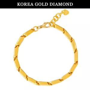 [한국금다이아몬드] 순금 24k 팔찌 여자 금 대나무 체인 디자인 18.75g