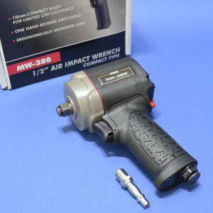MMM 엠엠엠 숏타입 임팩트렌치 MW-380S 12.7mm 로터리날교체 컴팩트타입 에어임팩렌치