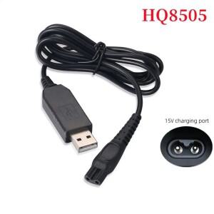 호환 HQ8505 여행용 전기 면도기 USB 전원 휴대용 15V 1m 케이블