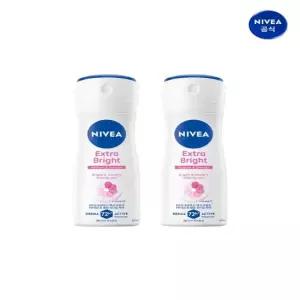 니베아 데오드란트 스프레이 엑스트라 브라이트 60ml 2개