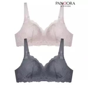 판도라by비비안 레이스 풀 커버 노와이어 몰드 브라 br7168 930052