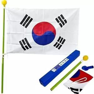 고품질 가정용 태극기 국기함 실외용 베란다 대한민국 국경일 게양대 깃대 수납함 가정용태극기 WFO84J9