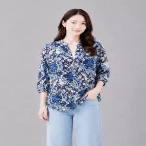 마르조 1종포인트패턴 아우터 블라우스