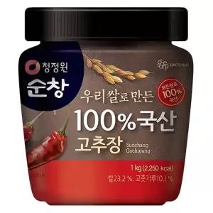 (1+1) 청정원순창 우리쌀로 만든 100 국산 고추장 1kg 2Set