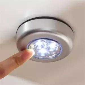 무선 led 조명등 건전지형 붙이는 취침등 led 무선 터치 등 3구 무드등 침실 옷장 캠핑용 탁상용 작업등