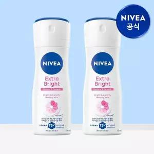 [니베아][eTV]니베아 데오드란트 스프레이 엑스트라 브라이트 60ml 2개..[36048184]