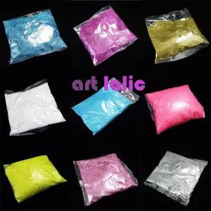 100g 대용량 팩 초미세 글리터 파우더 네일아트 및 바디 공예용 엑스트라 파인 글리터 100g 색상 선택 가능