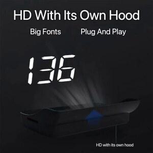 헤드업디스플레이 HUD M2 디스플레이 차량용 듀얼 케이블 콘센트 KMHMPH 플레이 BEIDOU 속도계 USB GPS
