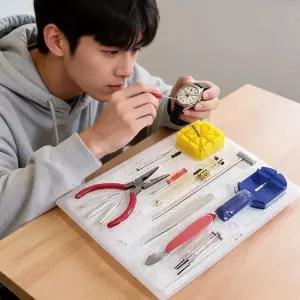 메탈 손목시계 줄 교체 도구 데일리 사무실 자취 선물용 모던 베...