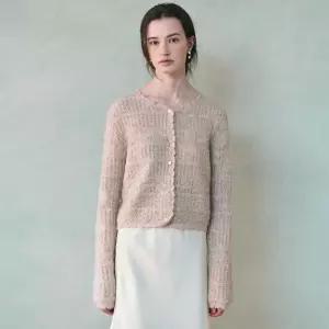 르니나 DALENA scasi mohair knit cardigan_BEIGE 1089544