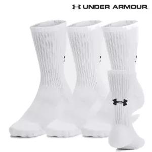 언더아머 UNDERARMOUR 유니 스포츠양말 UA 트레이닝 코튼 크루 삭스 3켤레 1386311-100 520515