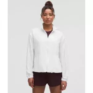 룰루레몬 UV 프로텍티브 신치 웨이스트 러닝 자켓 재킷 WHT LW3IKAS-0002 144491