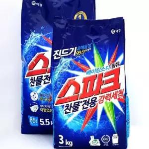 애경 스파크 3kg 5.5kg 가루세제 세탁세제 빨래세제