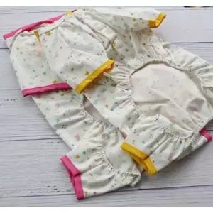 강아지 빅포켓 올인원 우비 핑크 2XL 1P 레인코트 애견장마옷