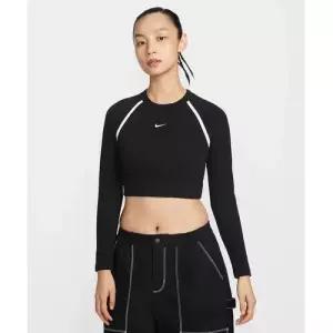 NIKE 스포츠웨어 타이트 긴소매 크롭 탑 W - 블랙:초크 IF0339-010 5825926 -