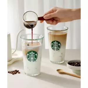 STARBUCKS 사이렌 기프팅 글라스세트 500ml 2P 244246