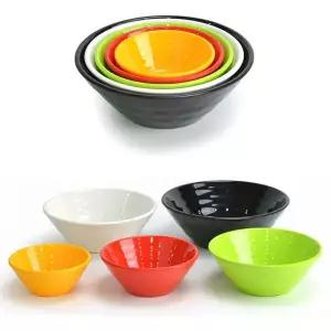 [엄지척]멜라민 264PZN06 분식 대접 국그릇 탕그릇 12.7x5.4cm 5호 빨강
