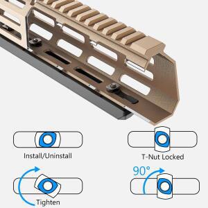 Mlok 아르카 레일 도브테일 삼각대 마운트 퀵 릴리즈 플레이트 피카티니 연장형  MK240/MK300