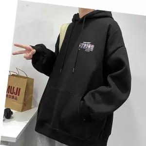 티셔츠 남성 후드 겨울 프린팅 기모 가을