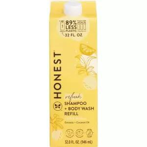 The Honest Company 샴푸 바디 워시 리필 상자, 시트러스 바닐라 리프레시
