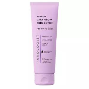 Tanologist 하이드레이팅 데일리 글로우 바디 로션, 미디엄/다크, 249.90ml (8.8액량 온스) | 썸머 글로우,