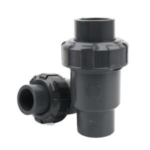 1pc 20 25 32 40 50mm PVC 체크 밸브 편도 비 복귀 수족관 물고기 손으로 조종하는 무선 탱크 어댑터 정원