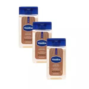 Vaseline 코코아 래디언트 리플레니싱 오일 젤, 여행용 사이즈, 50ml, 3팩