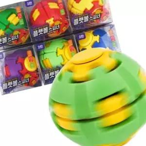 압축 회전 팽이 플랫볼 스피너 장난감 스트레스볼 - 2탄 (색상랜덤)