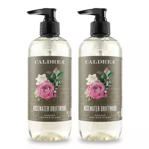 Caldrea 핸드 워시 비누, 알로에 베라 젤, 올리브 오일 및 에센셜 오일, 클렌징 컨디셔닝, 로즈워터 유목,