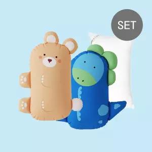 밀로앤개비 동물 미니베개 (커버2+솜1) 세트